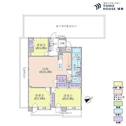 ゲオタワー池袋 3LDKの間取図画像