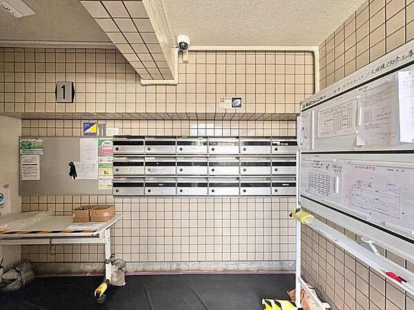 郵便物を受け取るための郵便受けも、きちんと管理されています。