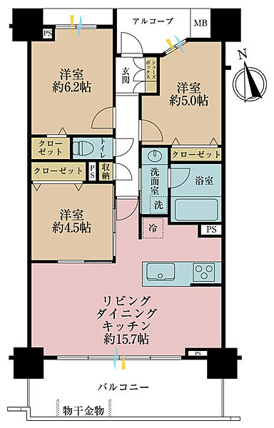 間取りを拡大表示