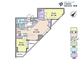 ライオンズマンション上池袋第2 2LDKの間取図画像