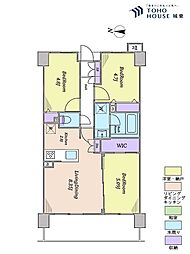 ローヤルシティ西尾久 3LDKの間取図画像