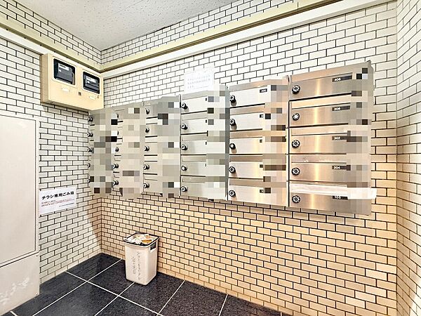 郵便物を受け取るための郵便受けも、きちんと管理されています。