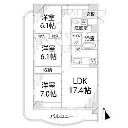 手柄アートスカイハイツ 14階/1401