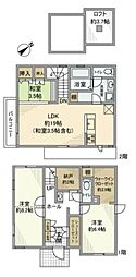 和泉2丁目戸建 2LDKの間取り