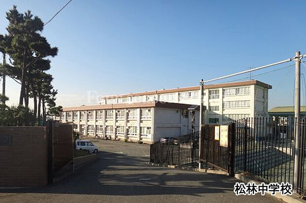 松林中学校まで約743m