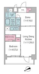 ドゥーエ西馬込II 1階2LDKの間取り