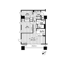 LOOP-M 4階2LDKの間取り