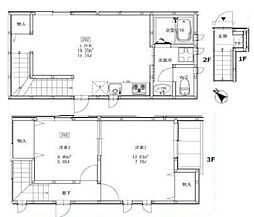 マル・アズール品川ウエスト 2LDKの間取図画像