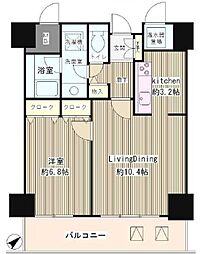 トレステージ目黒 1LDKの間取図画像
