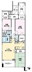 ガーデンホーム東雪谷 3LDKの間取図画像