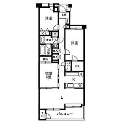 ソフィア目黒碑文谷 3LDKの間取図画像
