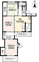 UR立川幸町  ｜ 東京都立川市幸町4丁目（賃貸マンション3DK・3階・54.66㎡） その2