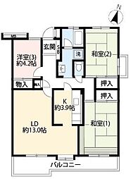 間取図画像 3LDK