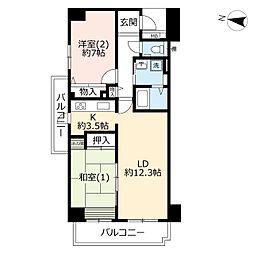 間取図画像 2LDK