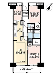 間取図画像 2LDK