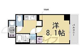 ベラジオ京都西院ウエストシティIII 606 ｜ 京都府京都市右京区西院安塚町（賃貸マンション1K・6階・26.28㎡） その2