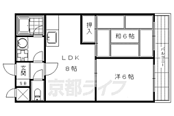 ライオンズマンション堀川 11階2LDKの間取り