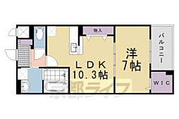 メゾンドエフ 2階1LDKの間取り