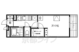 レオパレス青嶺 1階1Kの間取り