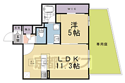 シャーメゾン　マーサ東山 1階1LDKの間取り