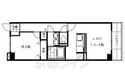 アルモニー・鍬ノ本 3階1LDKの間取り