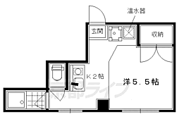 Ｆ・ｇｒｏｗｔｈ 4階1Kの間取り