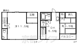 大和町貸家 2DKの間取り
