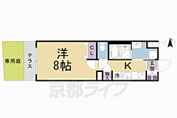 ベラジオ雅び京都清水五条 1階1Kの間取り