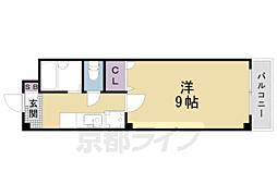 シュエットＣ 2階1Kの間取り