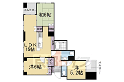 イーグルコート伏見桃山 3LDKの間取図画像