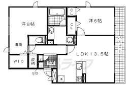 カーサリシェス 2LDKの間取図画像