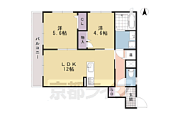 メゾン・デュ・パルファン 2LDKの間取図画像