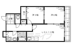 パークアヴェニュー藤ノ森 2LDKの間取図画像