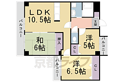 カサデ高ノ手 3LDKの間取図画像