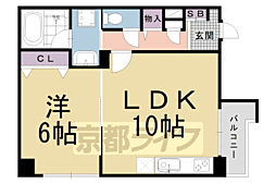 Saimon 1LDKの間取図画像