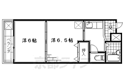 ティファニーハイツ 2Kの間取図画像
