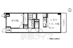 グレイスみやび 1LDKの間取図画像
