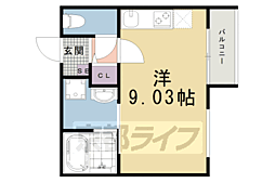 メステート京都九条庵 2階/201