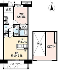 間取図画像 1LDK