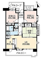物件の間取り