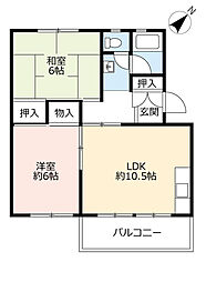 間取図画像 2LDK