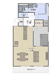 間取図画像 1LDK