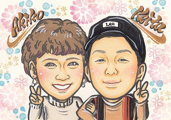 ご成約記念として「ご家族の似顔絵」プレゼント♪