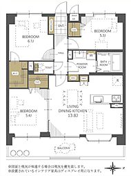 間取図画像 3LDK