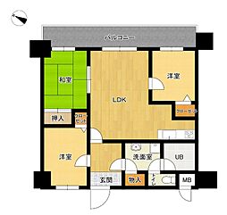 ビブレマンション諏訪野 3LDKの間取図画像