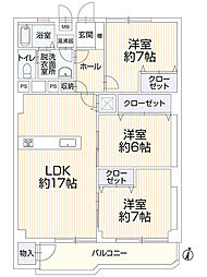 間取図画像 3LDK