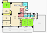 間取り：156.8ｍ2の広々6LDK+2Sの角部屋！