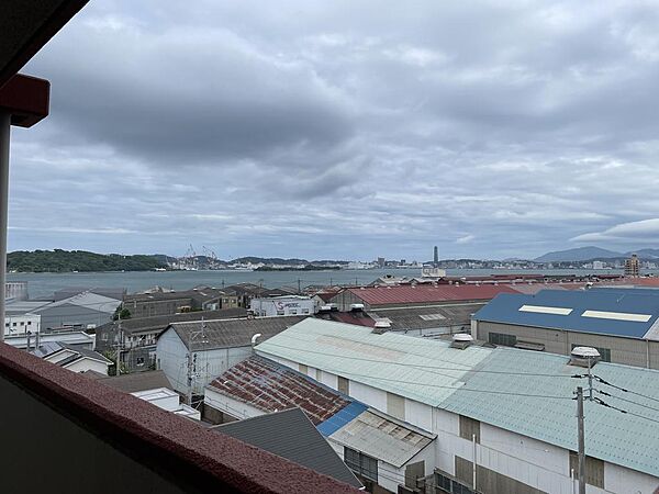 海が見えて眺望良好！