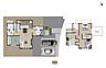 間取り：LDK18.7帖＆2階全居室6帖以上の各部屋広々4LDK！5.2帖の広いバルコニー付き♪