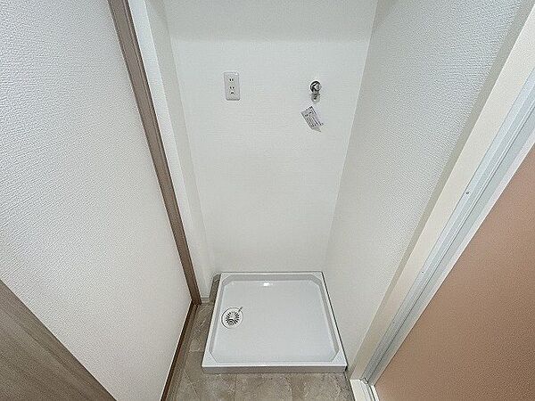 室内洗濯機置き場。